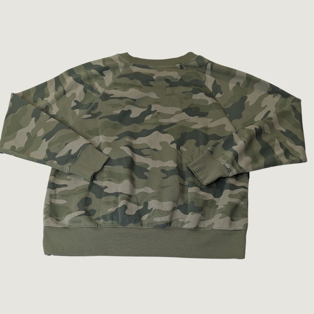 Old Navy Camo Sweatshirt M Green Utility Gorpcore Streetwear Casual Layering - Picture 4 of 9